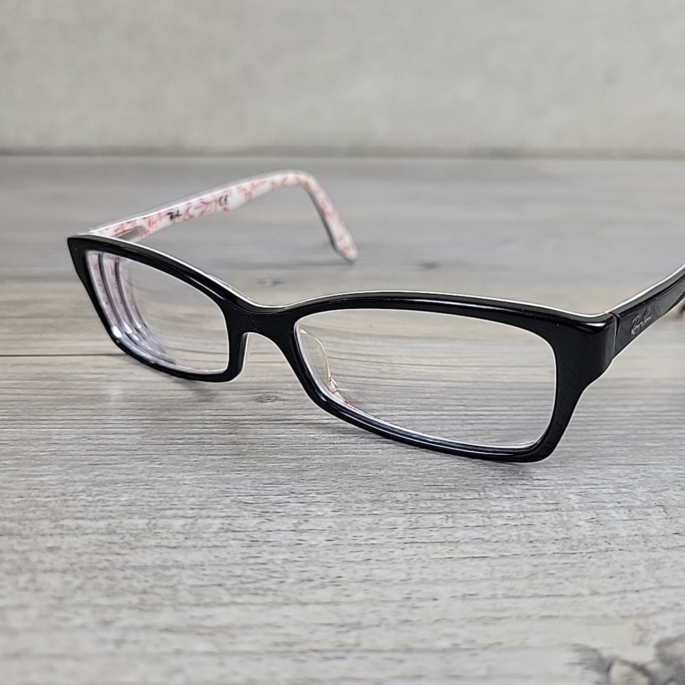 Ray-Ban RB‎ 5234 5014 Eyeglasses FRAMES ONLY 51-16 140mm Black White Red Letters